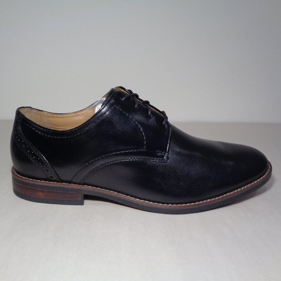 Nunn Bush Size 13 Wide FIFTH WARD FLEX Black Leather Oxfords New Men\'s Shoes